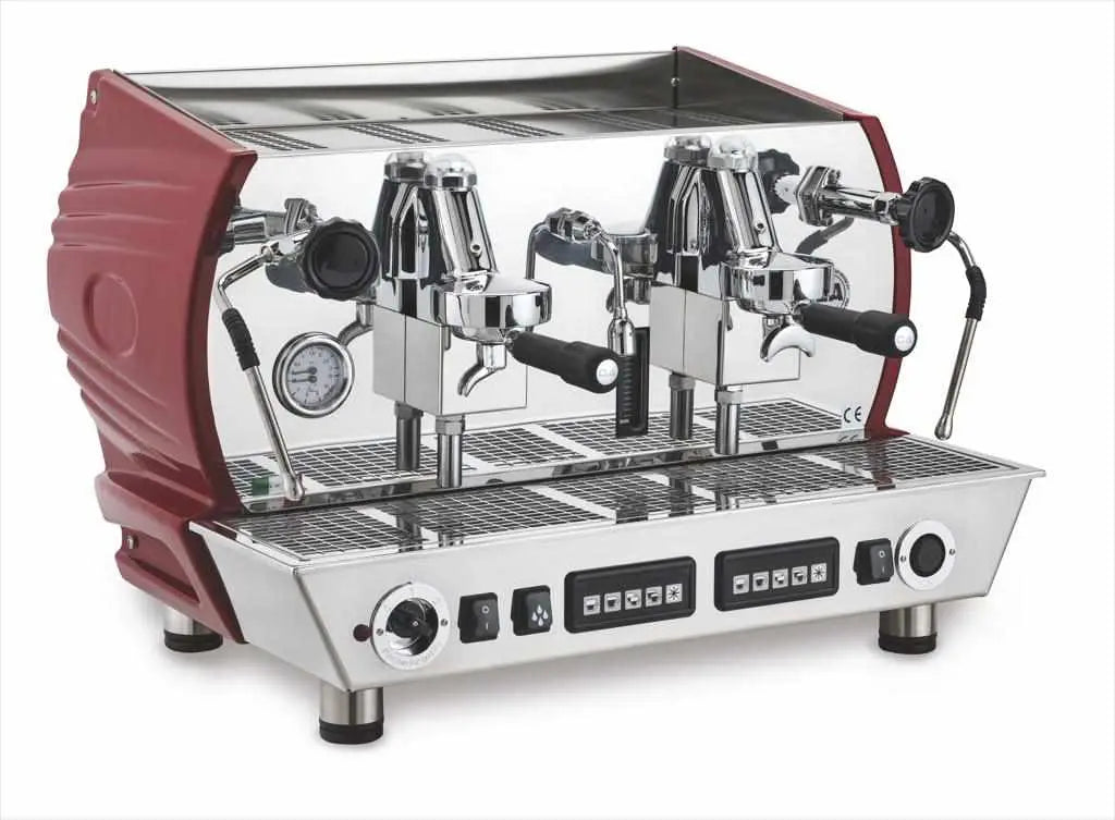 La Nuova Era Altea Vintage Komerční espressomachine-Komerční-La Nuova Era-2 skupiny-Červená-Barista a Espresso