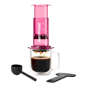 Průhledně růžový AeroPress