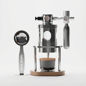 Aleman mikro pneumatický espressomlýnek | Vzduchem poháněný 58 mm stolní