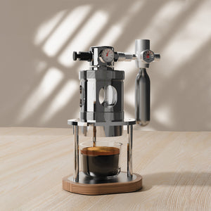 Aleman mikro pneumatický espressomlýnek | Vzduchem poháněný 58 mm stolní