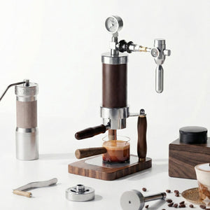 Aleman Nomad Hybrid Přenosný Espresso Přístroj | Ruční Klička a Pneumatický 2-v-1