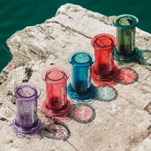 Průhledně růžový AeroPress