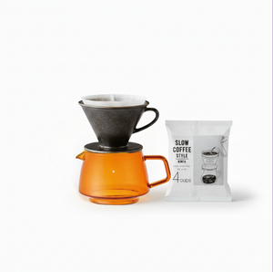 Kinto Slow Style sada na přípravu kávy - V02 vhodná pro 2-4 šálky