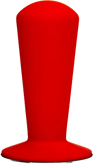 Rött broušená náhradní rukojeť Luce pro espresso nástroje s ergonomickým designem a vysokou kvalitou