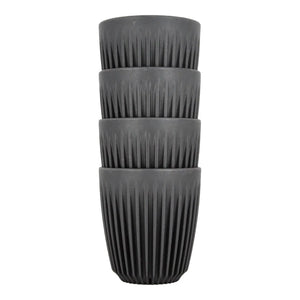 Hrnek 8oz Charcoal 4ks - Huskee HUSKEE
