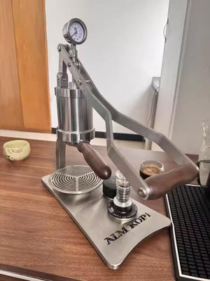 Aleman 2P espresso kávovar s manuální pákou | Základna a odkapávací miska z nerezové oceli