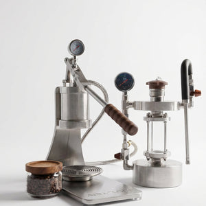 Aleman Sniper espresso stroj s manuální pákou | Precision Tower z nerezové oceli