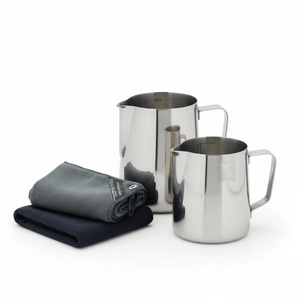 Barista Startpaket - 2 Mjölkkannor & 3 Baristadukar - Barista och Espresso