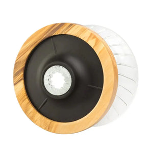 Skleněný kávový dripper V60 02 - olivové dřevo HARIO