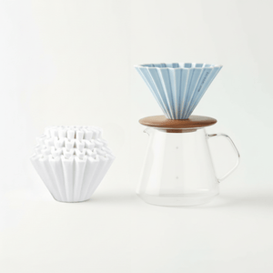 Japansk handbryggnings set - Origami dripper + 100 pack filter - Barista och Espresso