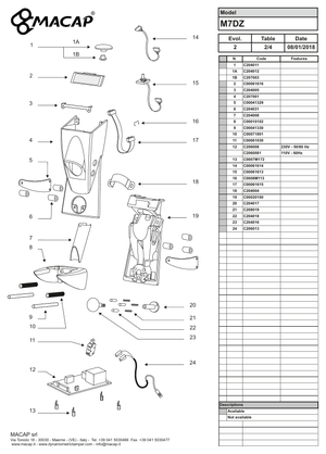 Macap Programeringsdon Mx/M7Z - Reservdel OEM nummer: C00061613